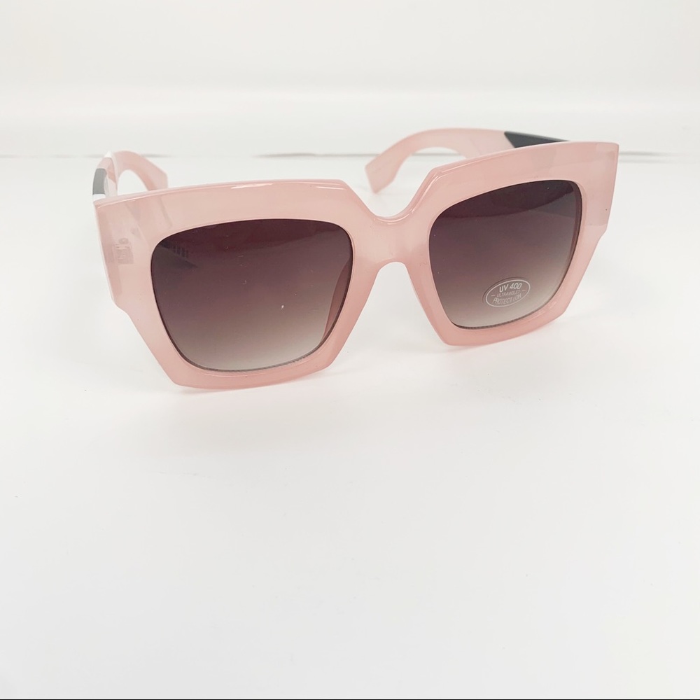 Oversized Pink UV 400 Protection Sunglasses